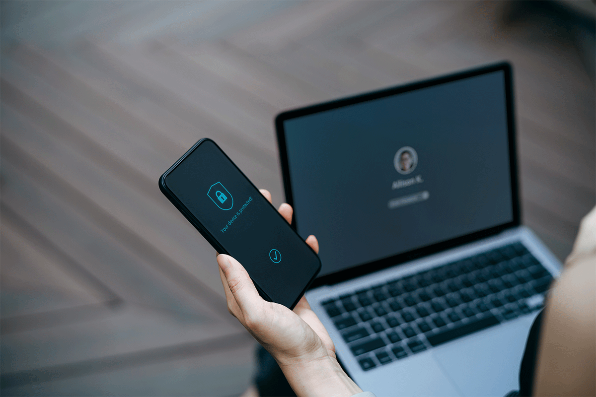 Image of laptop and mobile phone